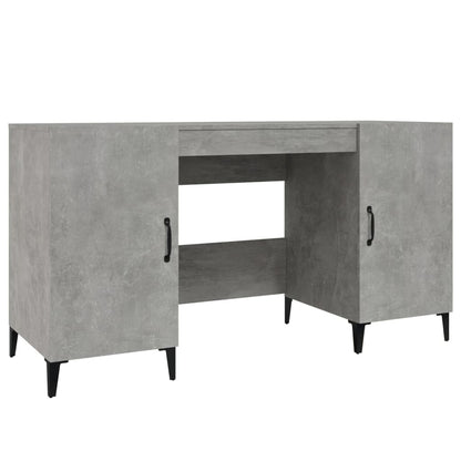 Schreibtisch Betongrau 140x50x75 cm Holzwerkstoff - Pazzar.ch