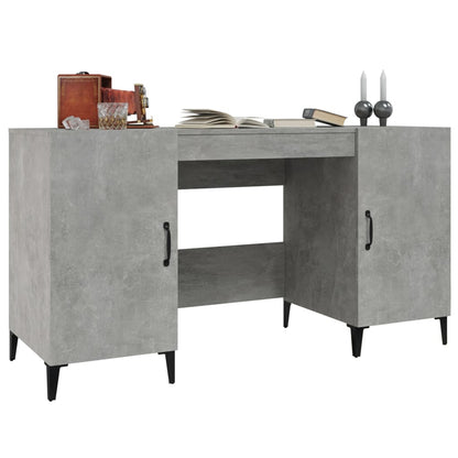 Schreibtisch Betongrau 140x50x75 cm Holzwerkstoff - Pazzar.ch