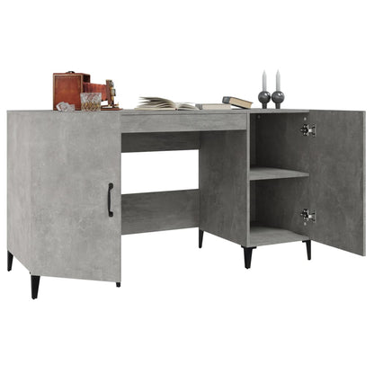 Schreibtisch Betongrau 140x50x75 cm Holzwerkstoff - Pazzar.ch