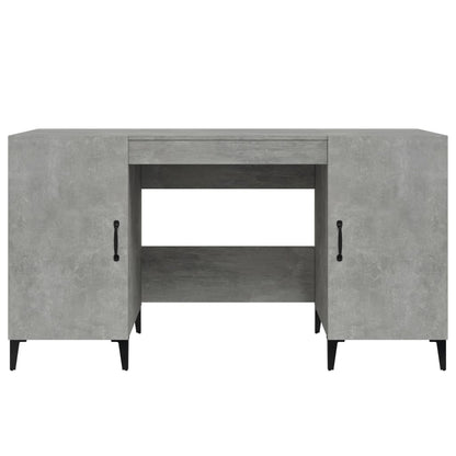 Schreibtisch Betongrau 140x50x75 cm Holzwerkstoff - Pazzar.ch
