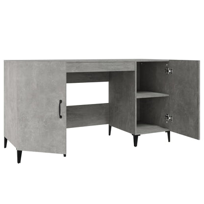 Schreibtisch Betongrau 140x50x75 cm Holzwerkstoff - Pazzar.ch