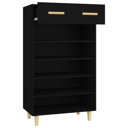 Schuhschrank Schwarz 60x35x105 cm Holzwerkstoff - Pazzar.ch