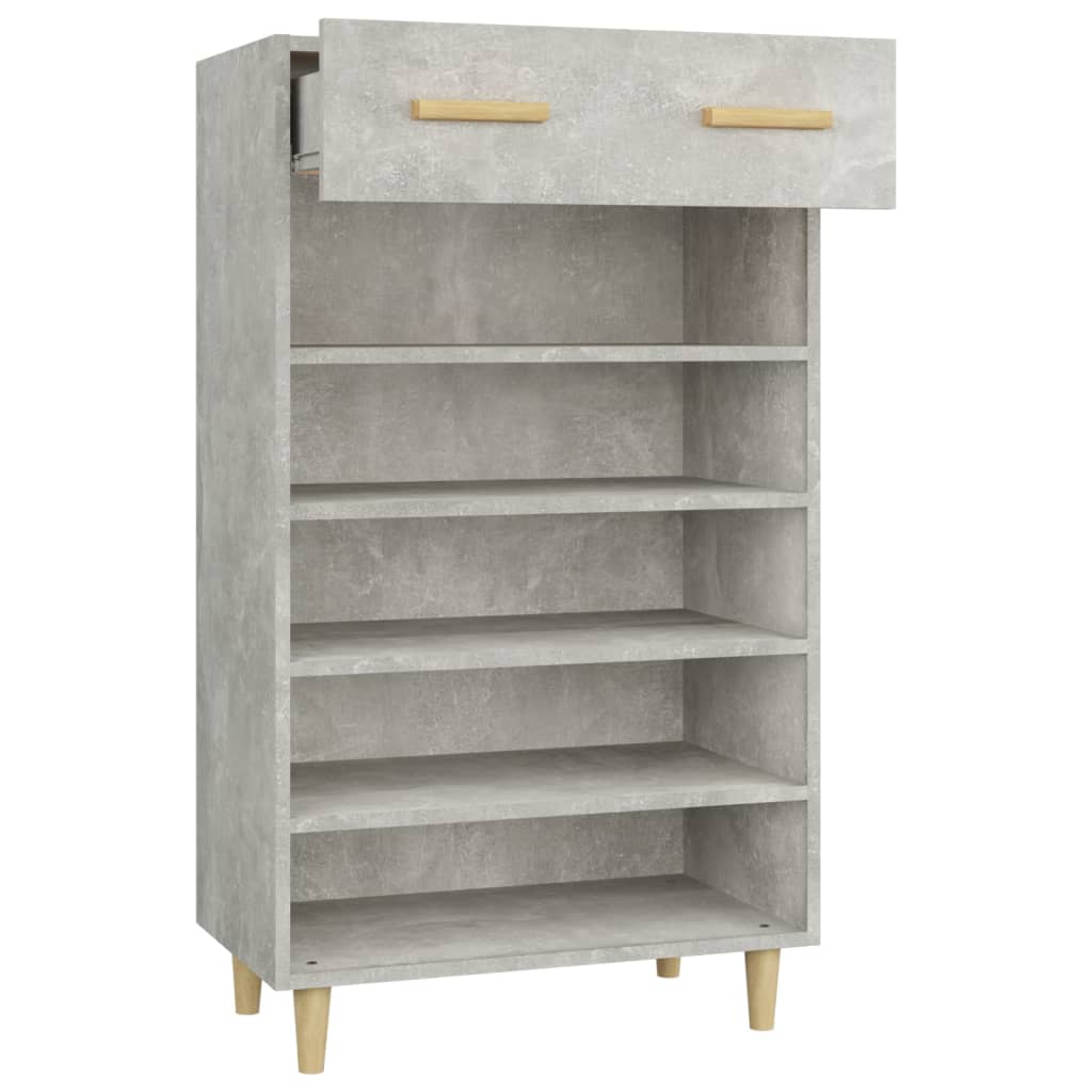 Schuhschrank Betongrau 60x35x105 cm Holzwerkstoff - Pazzar.ch