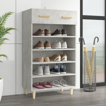 Schuhschrank Betongrau 60x35x105 cm Holzwerkstoff - Pazzar.ch