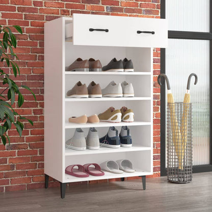 Schuhschrank Weiß 60x35x105 cm Holzwerkstoff - Pazzar.ch