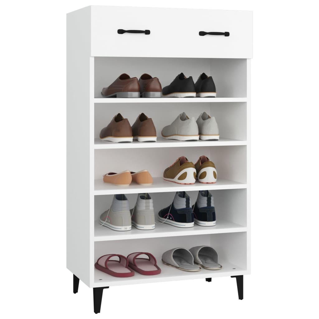 Schuhschrank Weiß 60x35x105 cm Holzwerkstoff - Pazzar.ch