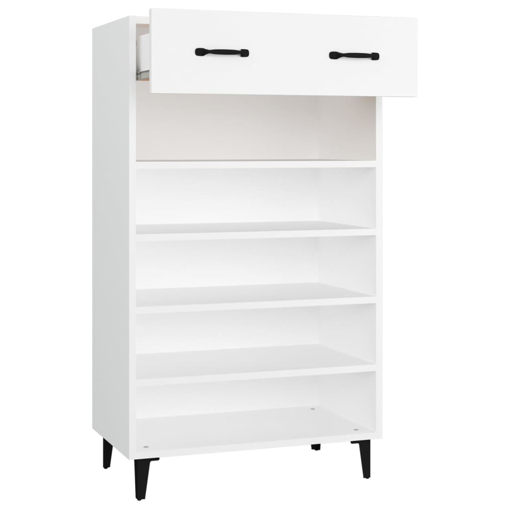 Schuhschrank Weiß 60x35x105 cm Holzwerkstoff - Pazzar.ch