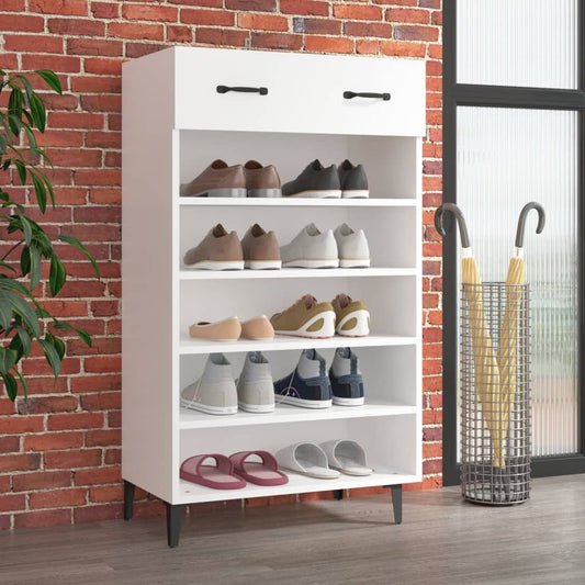 Schuhschrank Weiß 60x35x105 cm Holzwerkstoff - Pazzar.ch