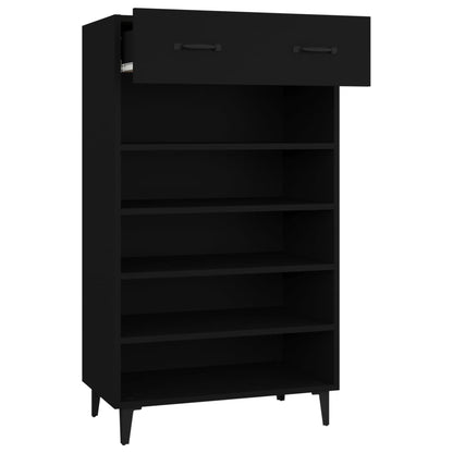Schuhschrank Schwarz 60x35x105 cm Holzwerkstoff - Pazzar.ch