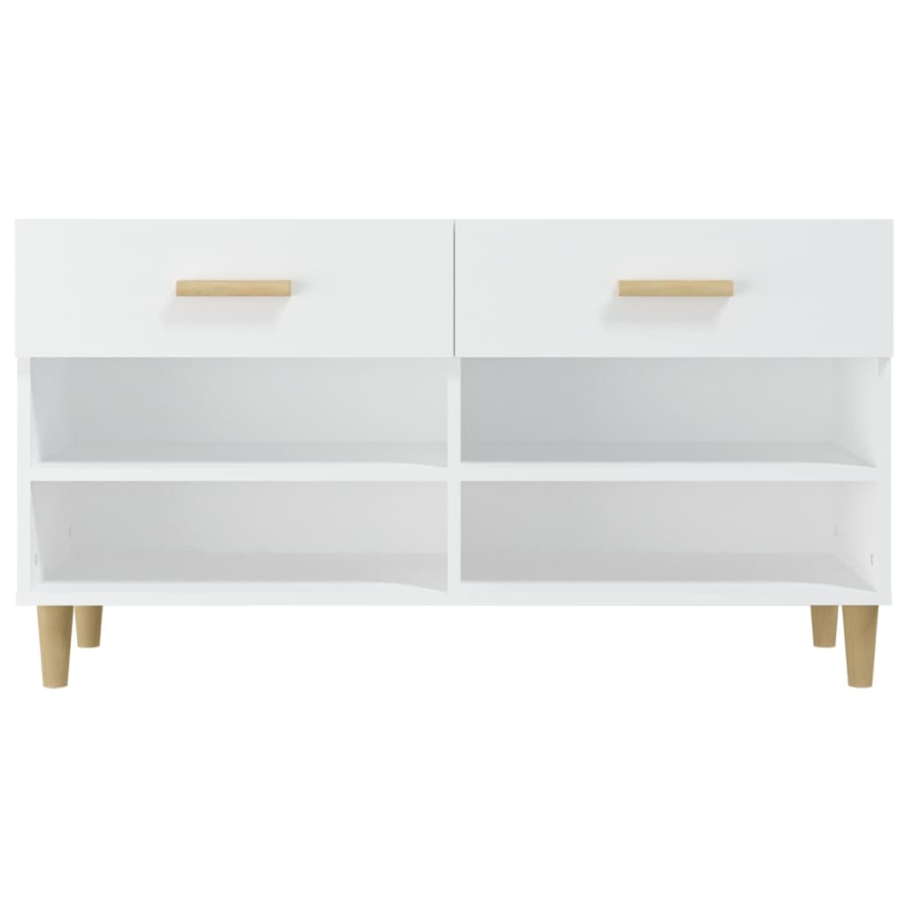 Schuhschrank Weiß 102x35x55 cm Holzwerkstoff