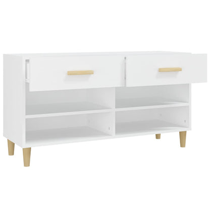 Schuhschrank Weiß 102x35x55 cm Holzwerkstoff - Pazzar.ch