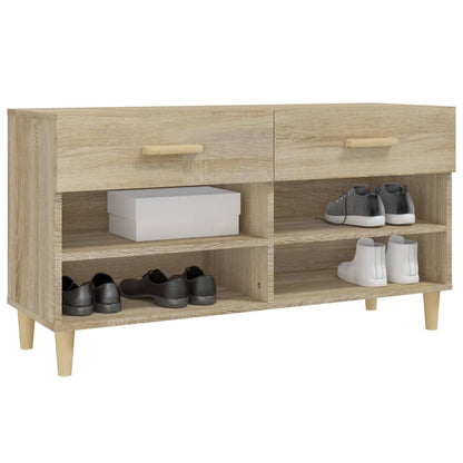 Schuhschrank Sonoma-Eiche 102x35x55 cm Holzwerkstoff - Pazzar.ch