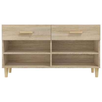 Schuhschrank Sonoma-Eiche 102x35x55 cm Holzwerkstoff - Pazzar.ch