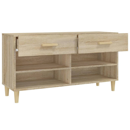 Schuhschrank Sonoma-Eiche 102x35x55 cm Holzwerkstoff - Pazzar.ch