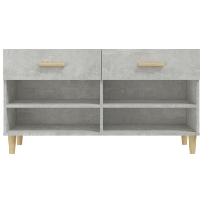 Schuhschrank Betongrau 102x35x55 cm Holzwerkstoff - Pazzar.ch