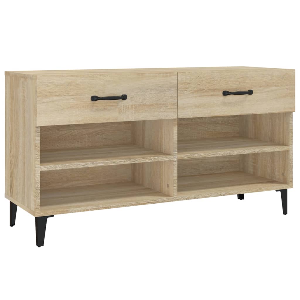 Schuhschrank Sonoma-Eiche 102x35x55 cm Holzwerkstoff - Pazzar.ch