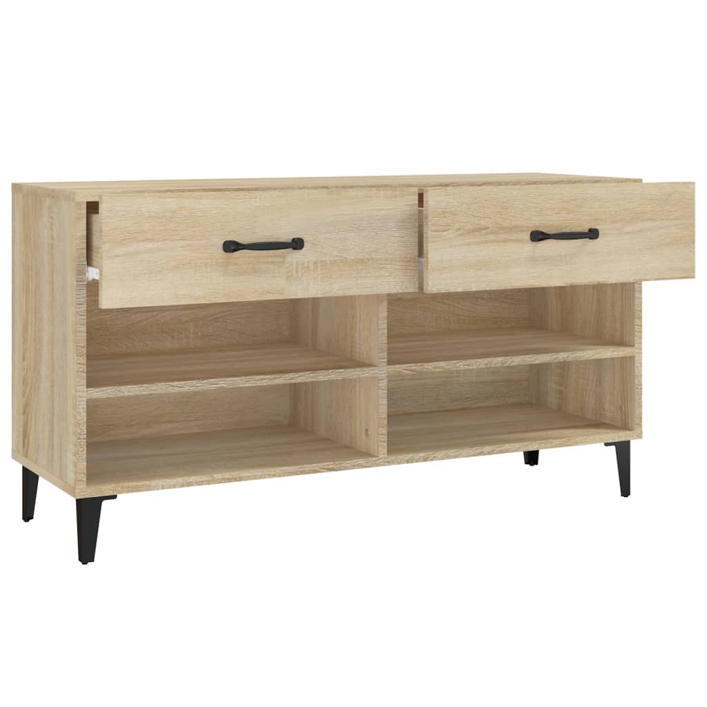 Schuhschrank Sonoma-Eiche 102x35x55 cm Holzwerkstoff - Pazzar.ch