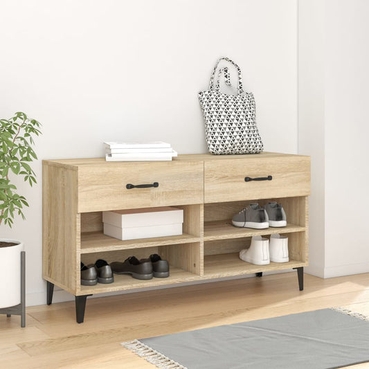 Schuhschrank Sonoma-Eiche 102x35x55 cm Holzwerkstoff - Pazzar.ch