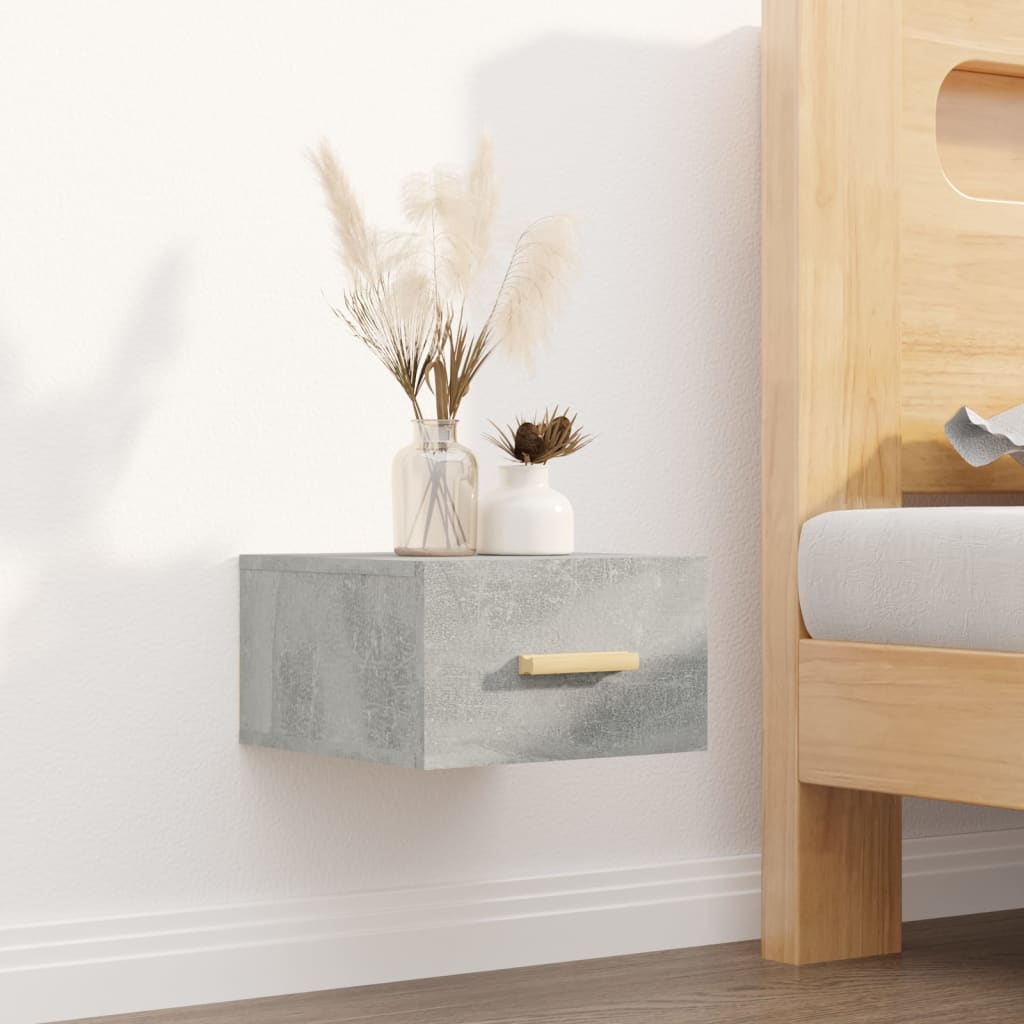 Wand-Nachttische 2 Stk. Betongrau 35x35x20 cm - Pazzar.ch