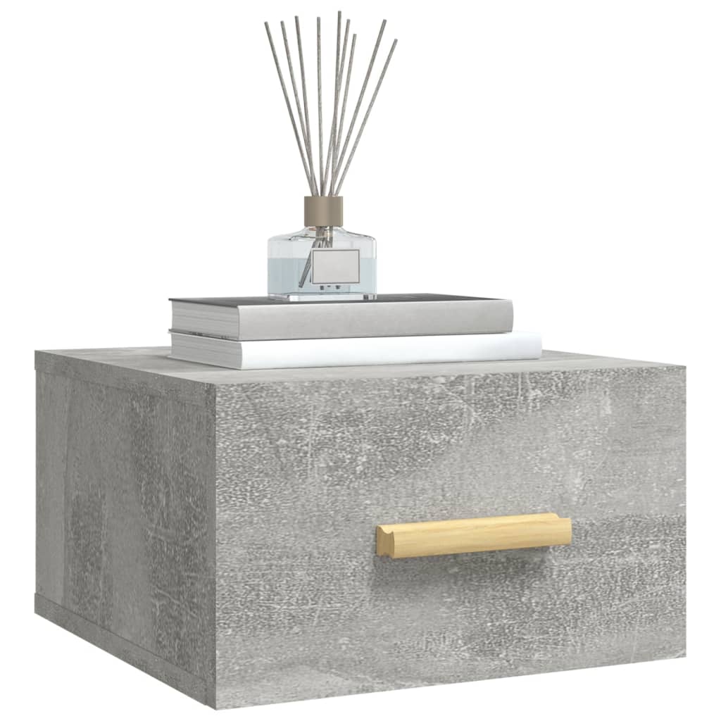 Wand-Nachttische 2 Stk. Betongrau 35x35x20 cm - Pazzar.ch