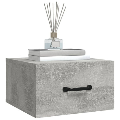 Wand-Nachttische 2 Stk. Betongrau 35x35x20 cm - Pazzar.ch