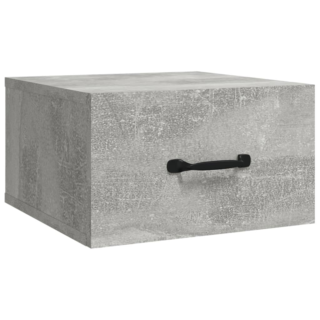 Wand-Nachttische 2 Stk. Betongrau 35x35x20 cm - Pazzar.ch