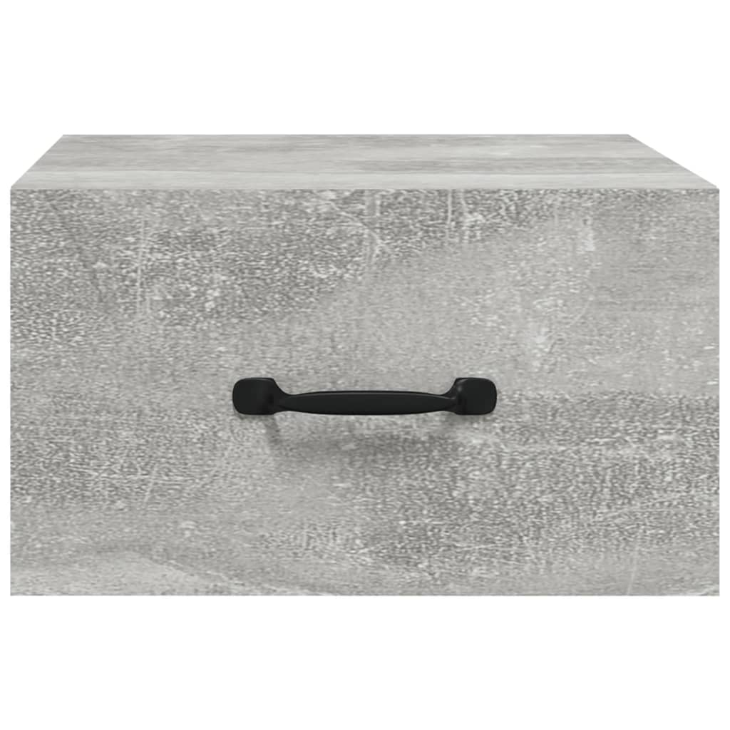 Wand-Nachttische 2 Stk. Betongrau 35x35x20 cm - Pazzar.ch