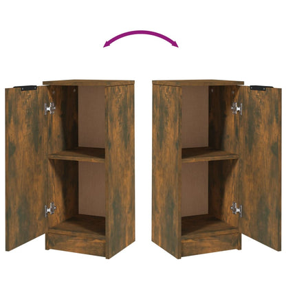 Sideboards 2 Stk. Räuchereiche 30x30x70 cm Holzwerkstoff - Pazzar.ch
