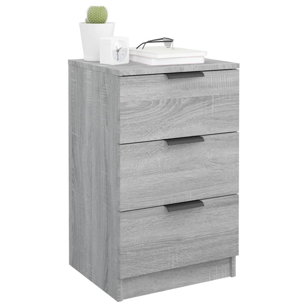 Nachttische 2 Stk. Grau Sonoma 40x36x65 cm - Pazzar.ch
