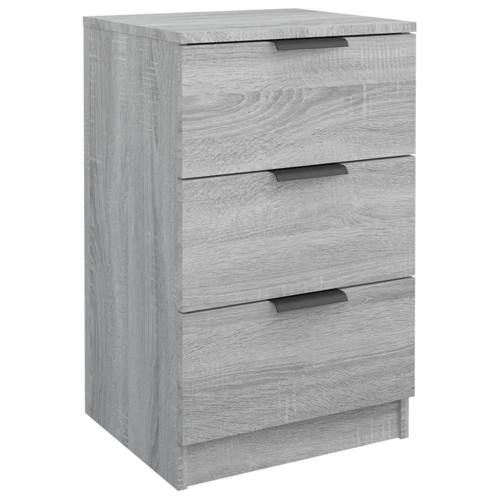 Nachttische 2 Stk. Grau Sonoma 40x36x65 cm - Pazzar.ch