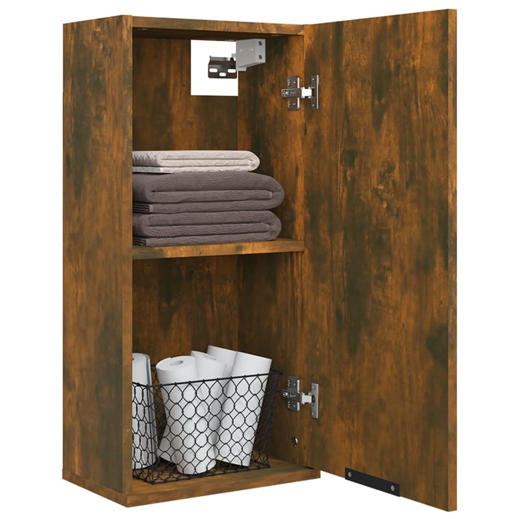 Wand-Badschrank Räuchereiche 32x20x67 cm - Pazzar.ch