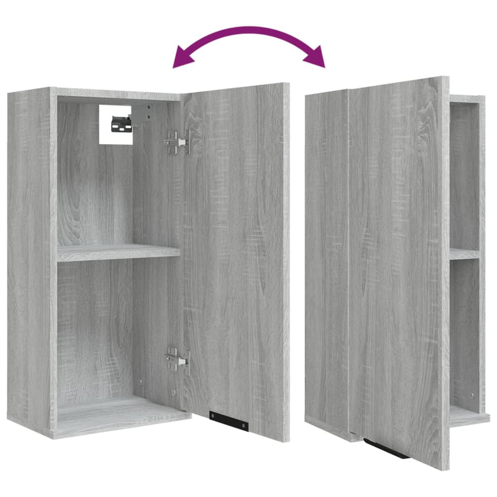 Wand-Badschrank Grau Sonoma 32x20x67 cm - Pazzar.ch