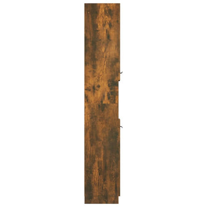 Badschrank Räuchereiche 32x34x188,5 cm Holzwerkstoff - Pazzar.ch