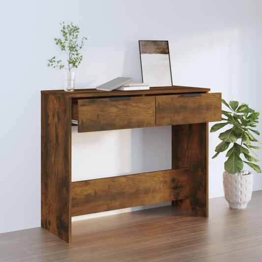 Konsolentisch Räuchereiche 90x36x75 cm Holzwerkstoff - Pazzar.ch
