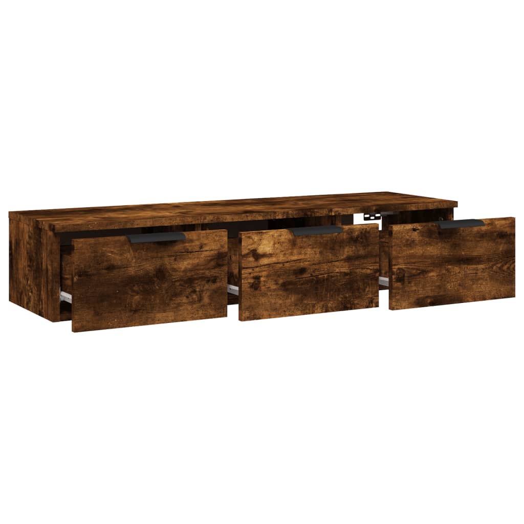 Wandschrank Räuchereiche 102x30x20 cm Holzwerkstoff - Pazzar.ch
