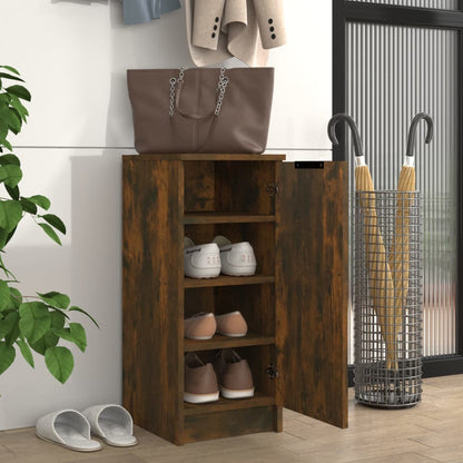 Schuhschrank Räuchereiche 30x35x70 cm Holzwerkstoff - Pazzar.ch