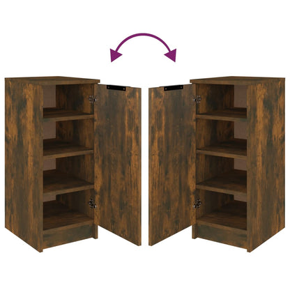 Schuhschrank Räuchereiche 30x35x70 cm Holzwerkstoff - Pazzar.ch