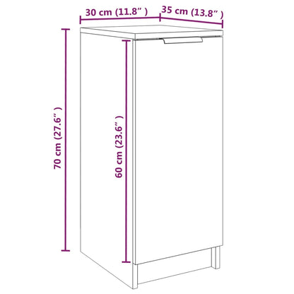 Schuhschrank Braun Eichen-Optik 30x35x70 cm Holzwerkstoff - Pazzar.ch
