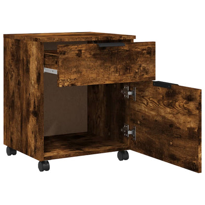 Mobiler Aktenschrank mit Rollen Räuchereiche 45x38x54 cm - Pazzar.ch