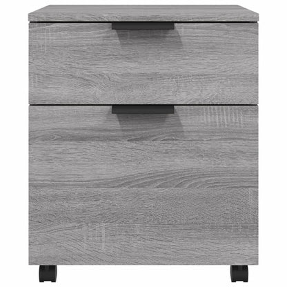 Mobiler Aktenschrank mit Rollen Grau Sonoma 45x38x54 cm - Pazzar.ch