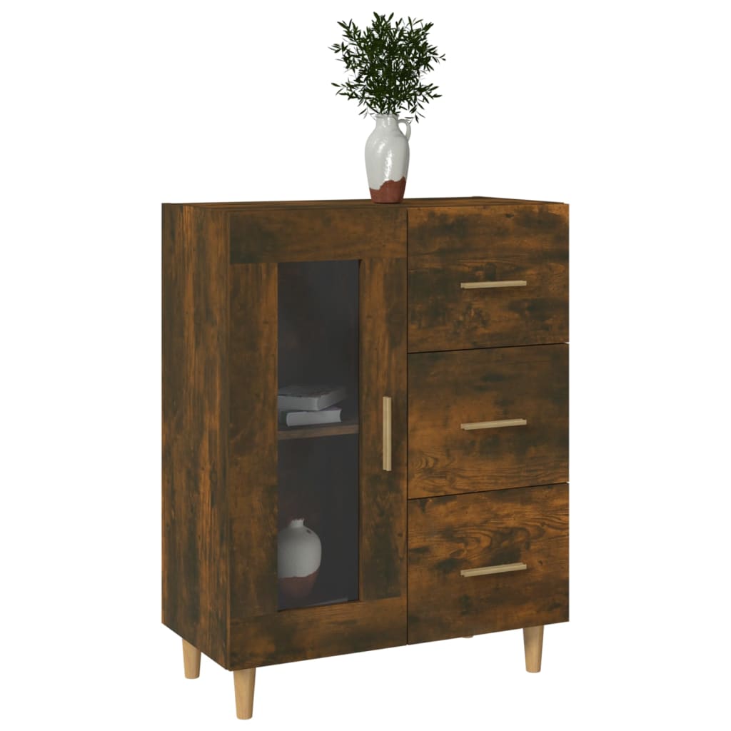 Sideboard Räuchereiche 69,5x34x90 cm Holzwerkstoff - Pazzar.ch