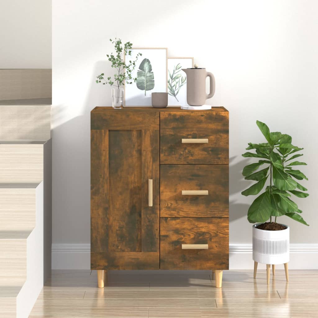 Sideboard Räuchereiche 69,5x34x90 cm Holzwerkstoff - Pazzar.ch