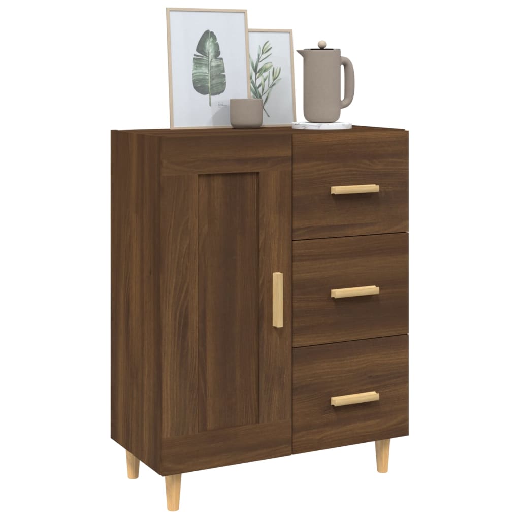 Sideboard Braun Eichen-Optik 69,5x34x90 cm Holzwerkstoff - Pazzar.ch