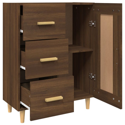 Sideboard Braun Eichen-Optik 69,5x34x90 cm Holzwerkstoff - Pazzar.ch