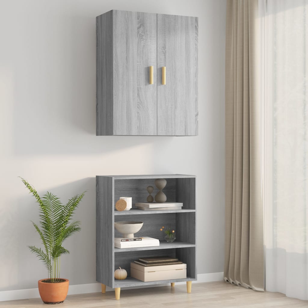 Hängeschrank Grau Sonoma 69,5x34x90 cm - Pazzar.ch