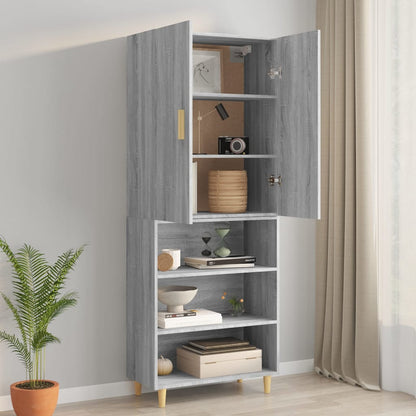Hängeschrank Grau Sonoma 69,5x34x90 cm - Pazzar.ch