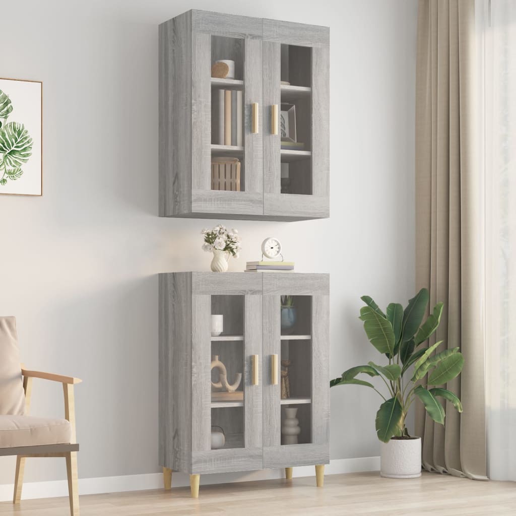Hängeschrank Grau Sonoma 69,5x34x90 cm - Pazzar.ch