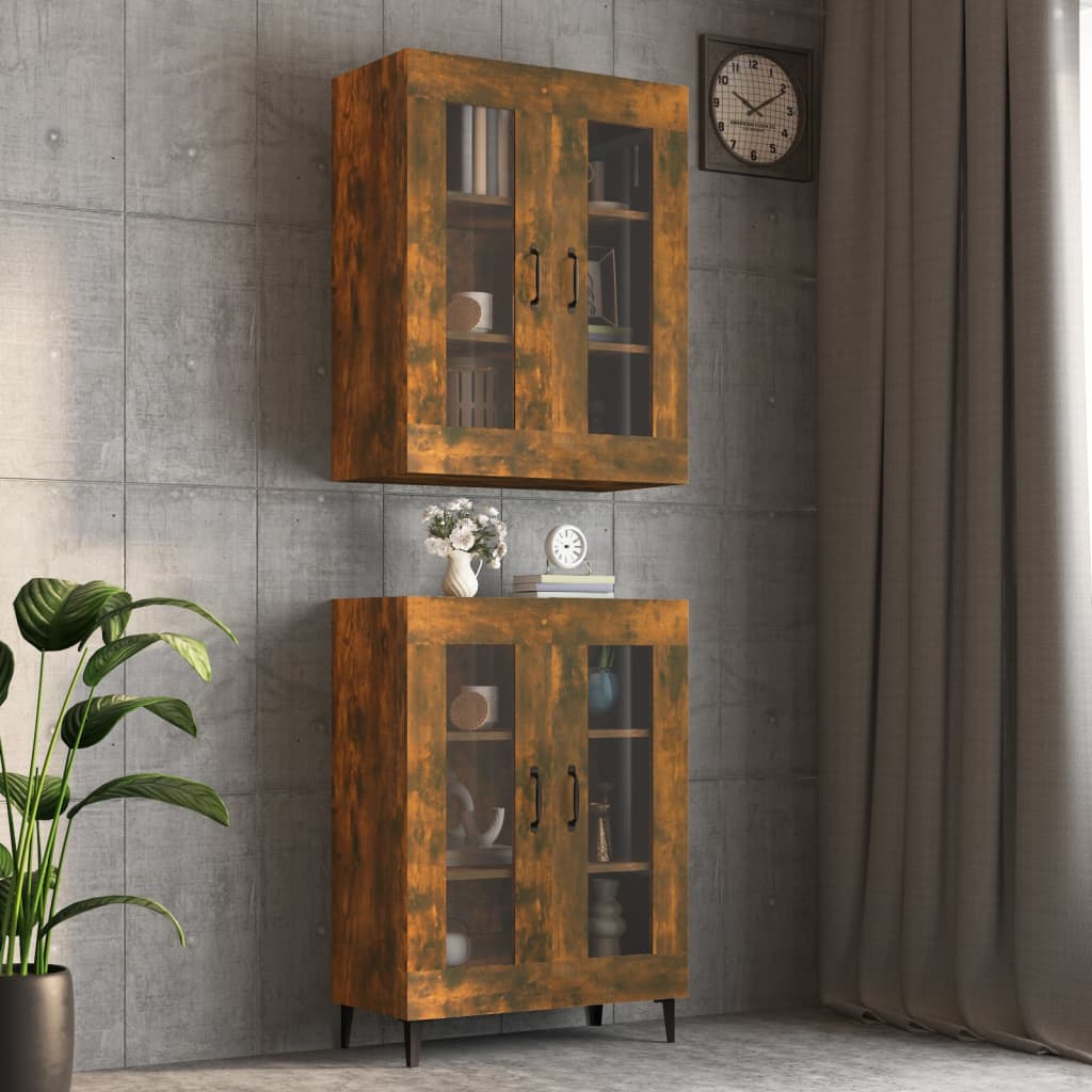 Hängeschrank Räuchereiche 69,5x34x90 cm - Pazzar.ch