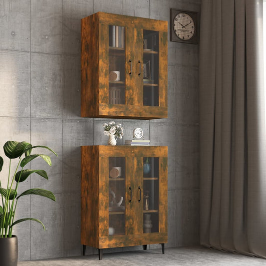 Hängeschrank Räuchereiche 69,5x34x90 cm - Pazzar.ch