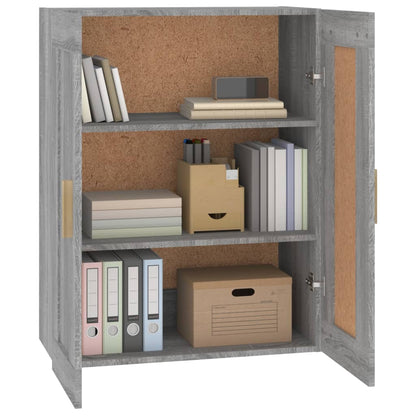 Wandschrank Grau Sonoma 69,5x32,5x90 cm Holzwerkstoff - Pazzar.ch